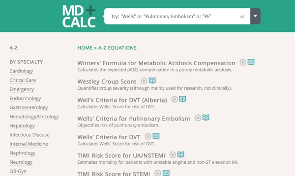 medical calculations