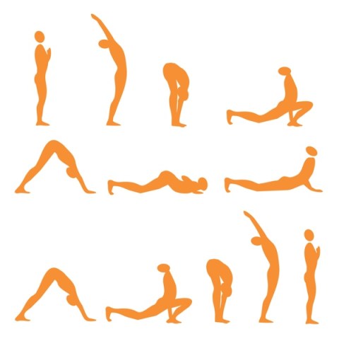 Yoga sun salutation