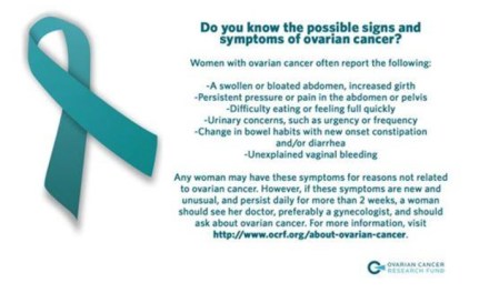 ovarian cancer symptoms
